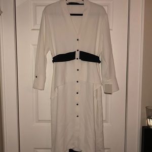 Zara Black and White classic dress